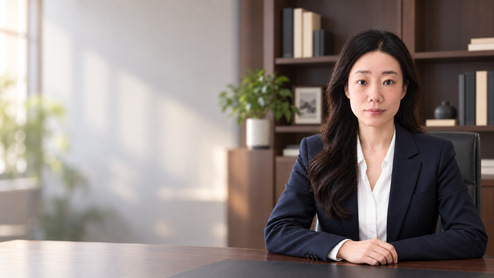 AI 生成的律师形象占位图，非武律师本人